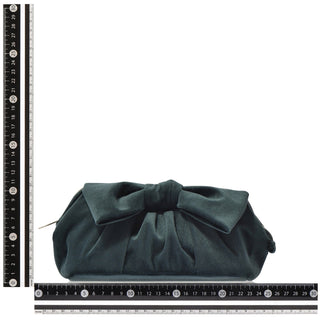 大絲帶天鵝絨拉鍊袋 綠色