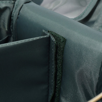 Velour Ribbon Vanity Pouch Large Green