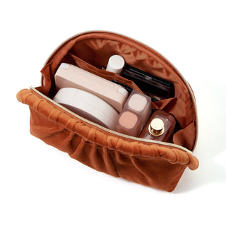 天鵝絨毛拉鏈袋 小號 橙色