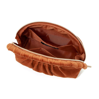 天鵝絨毛拉鏈袋 小號 橙色