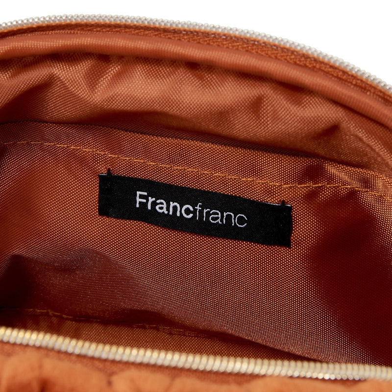 天鵝絨毛拉鏈袋 小號 橙色