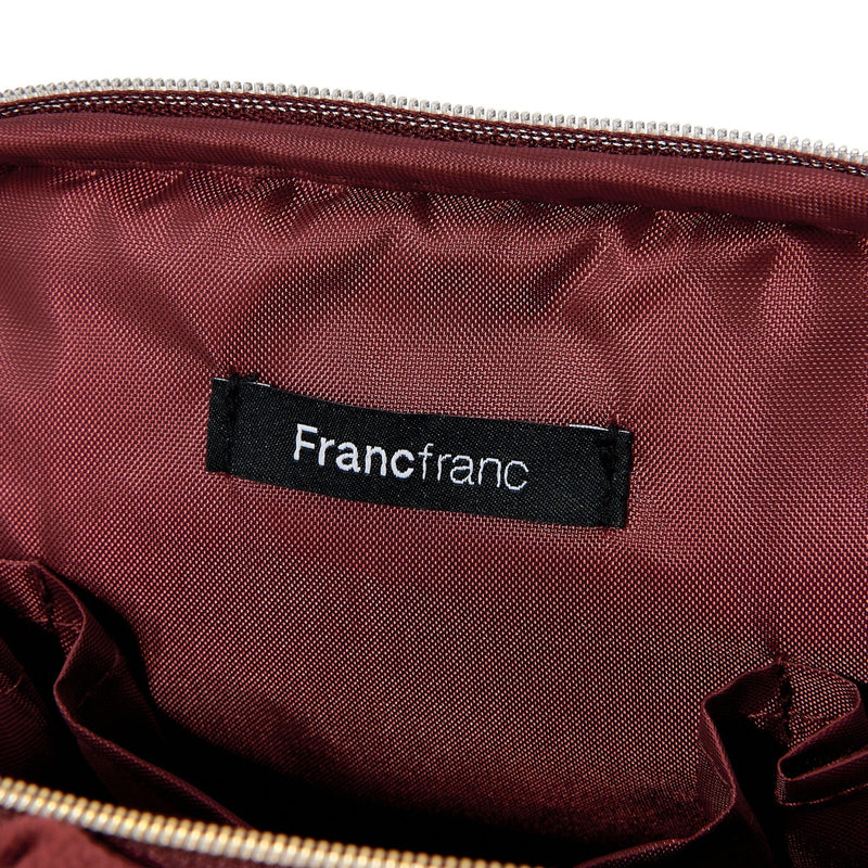 Velour Pleat Stand Pouch Wine