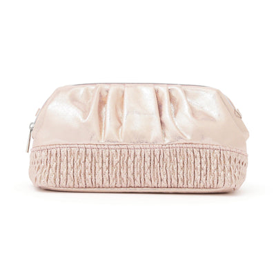 Shiny Foil Wire Pouch Pink