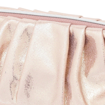 Shiny Foil Wire Pouch Pink