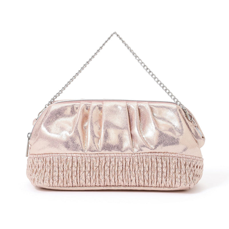 Shiny Foil Wire Pouch Pink
