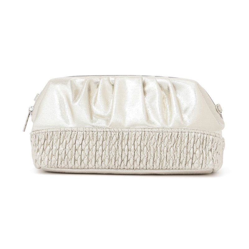 Shiny Foil Wire Pouch Silver