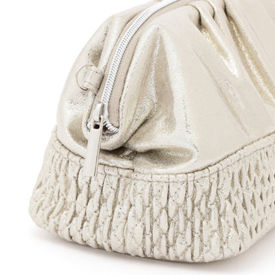 Shiny Foil Wire Pouch Silver