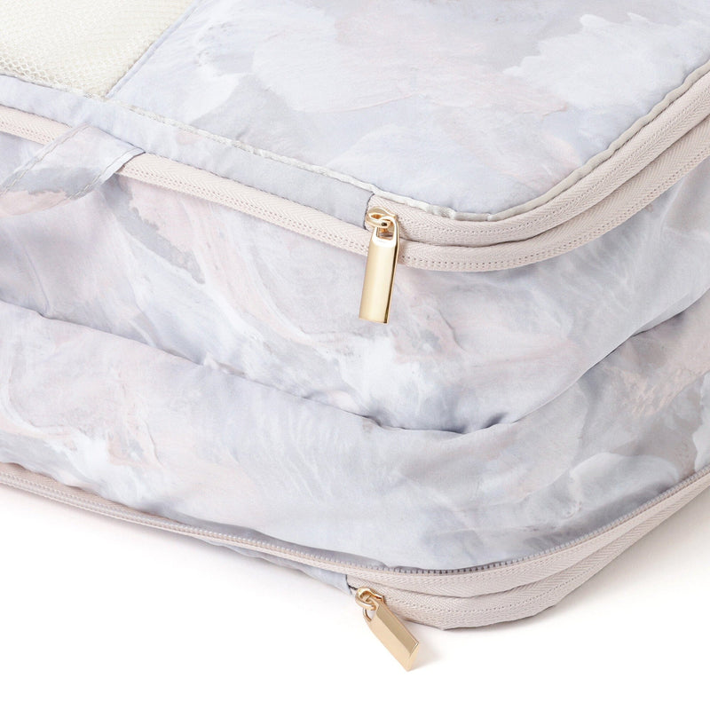 Modern Palette Compression Organizer Large Beige x Gray