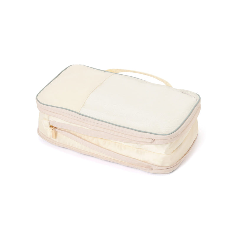 Bicolor  Compression Organizer Size Small Ivory