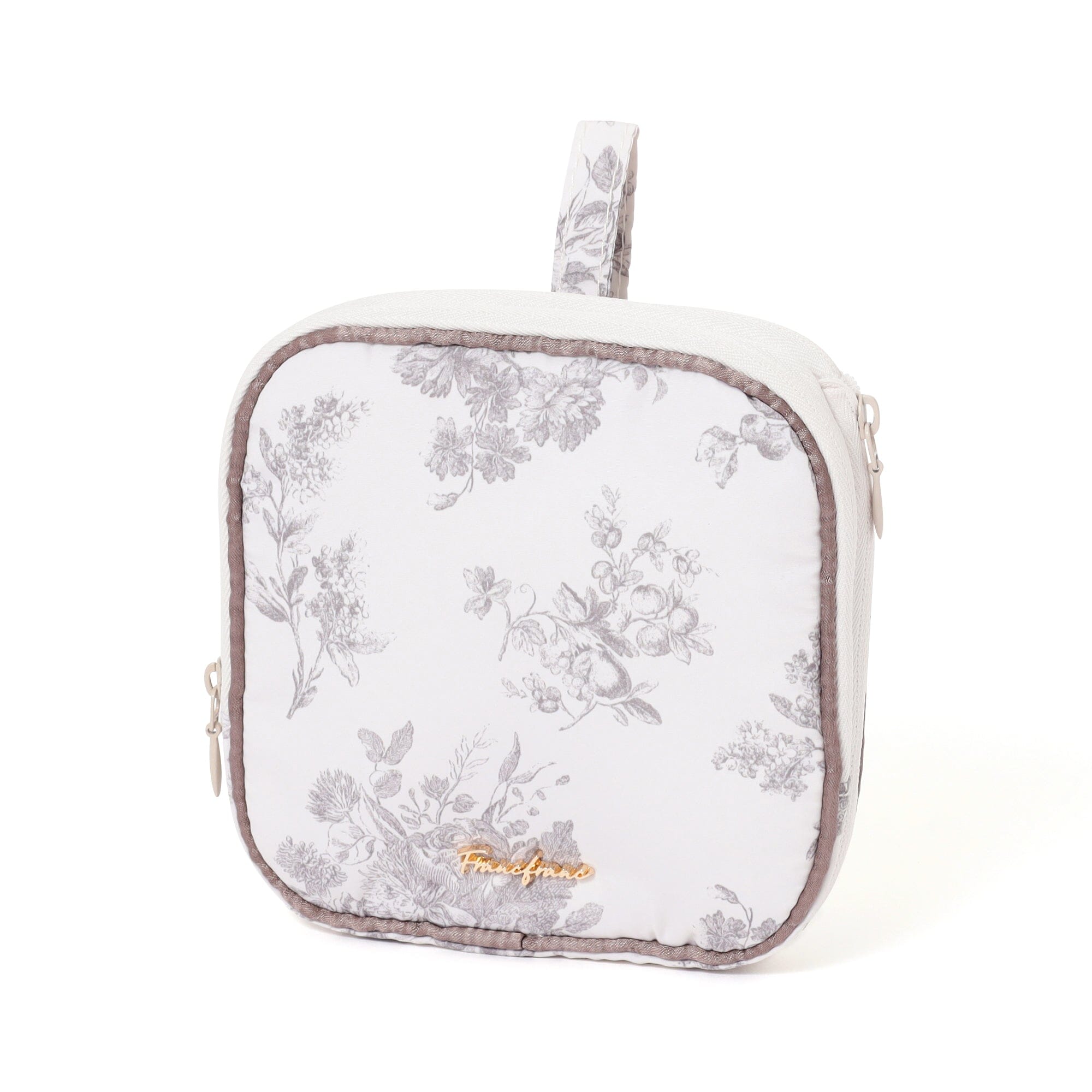 Classic Flower Sanit Compression Pouch Light Pink