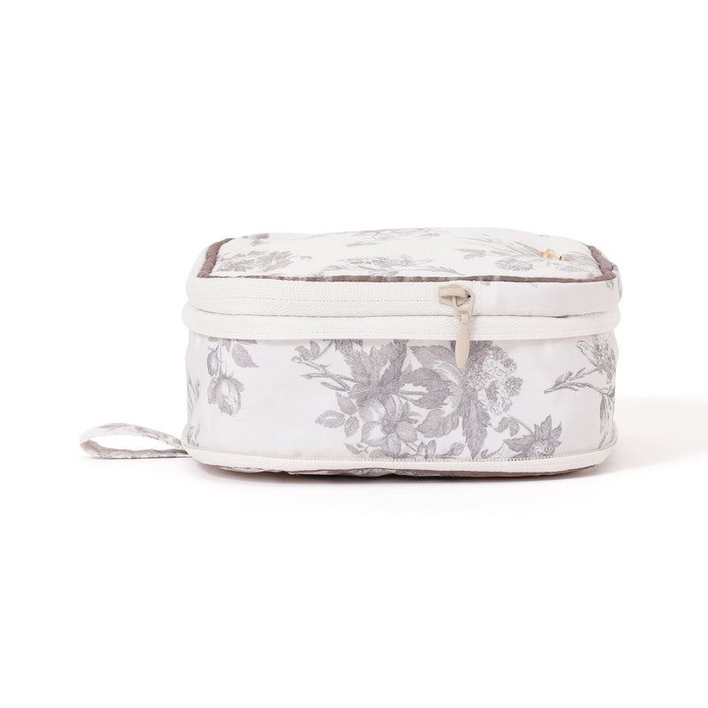 Classic Flower Sanit Compression Pouch Light Pink