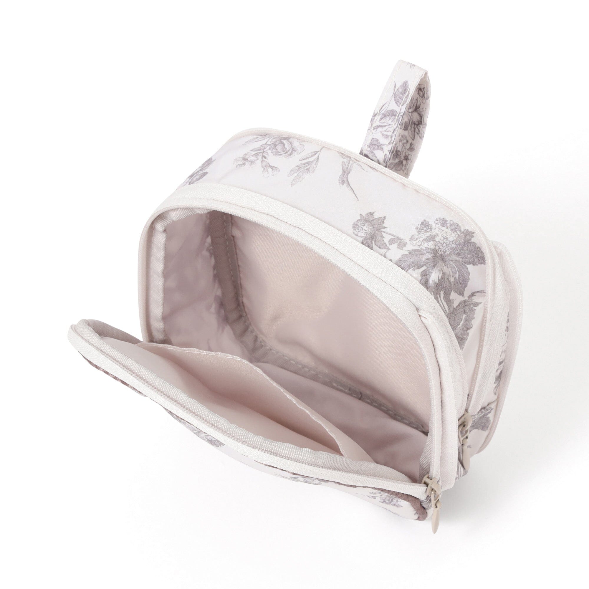 Classic Flower Sanit Compression Pouch Light Pink