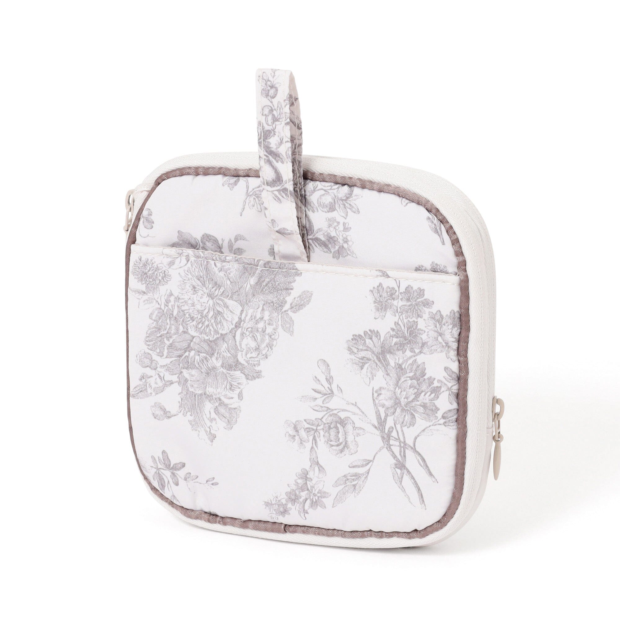 Classic Flower Sanit Compression Pouch Light Pink