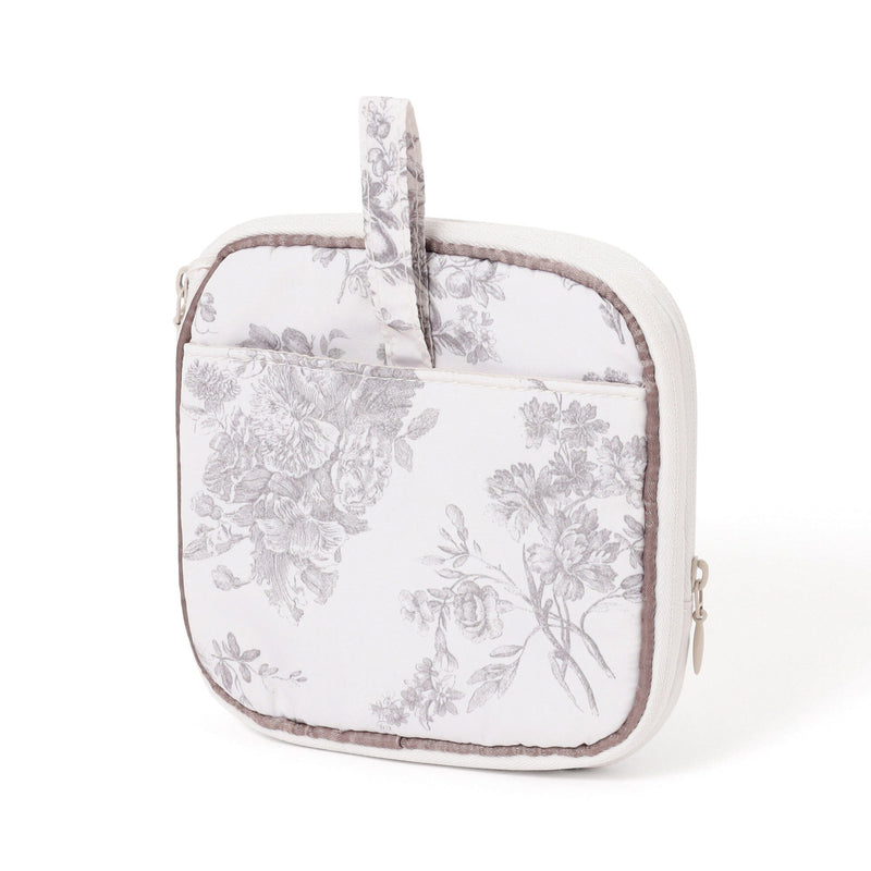 Classic Flower Sanit Compression Pouch Light Pink