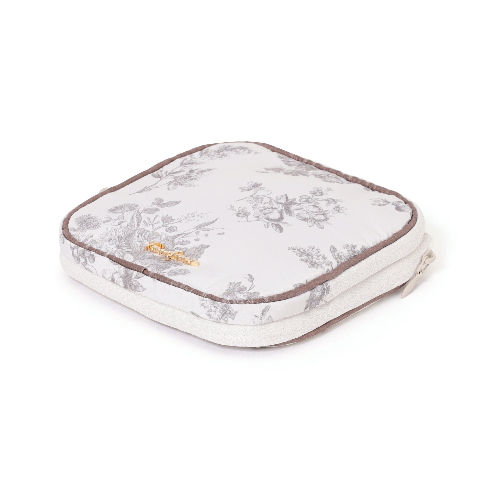 Classic Flower Sanit Compression Pouch Light Pink