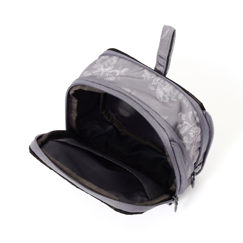 Classic Flower Sanit Compression Pouch Dark Gray