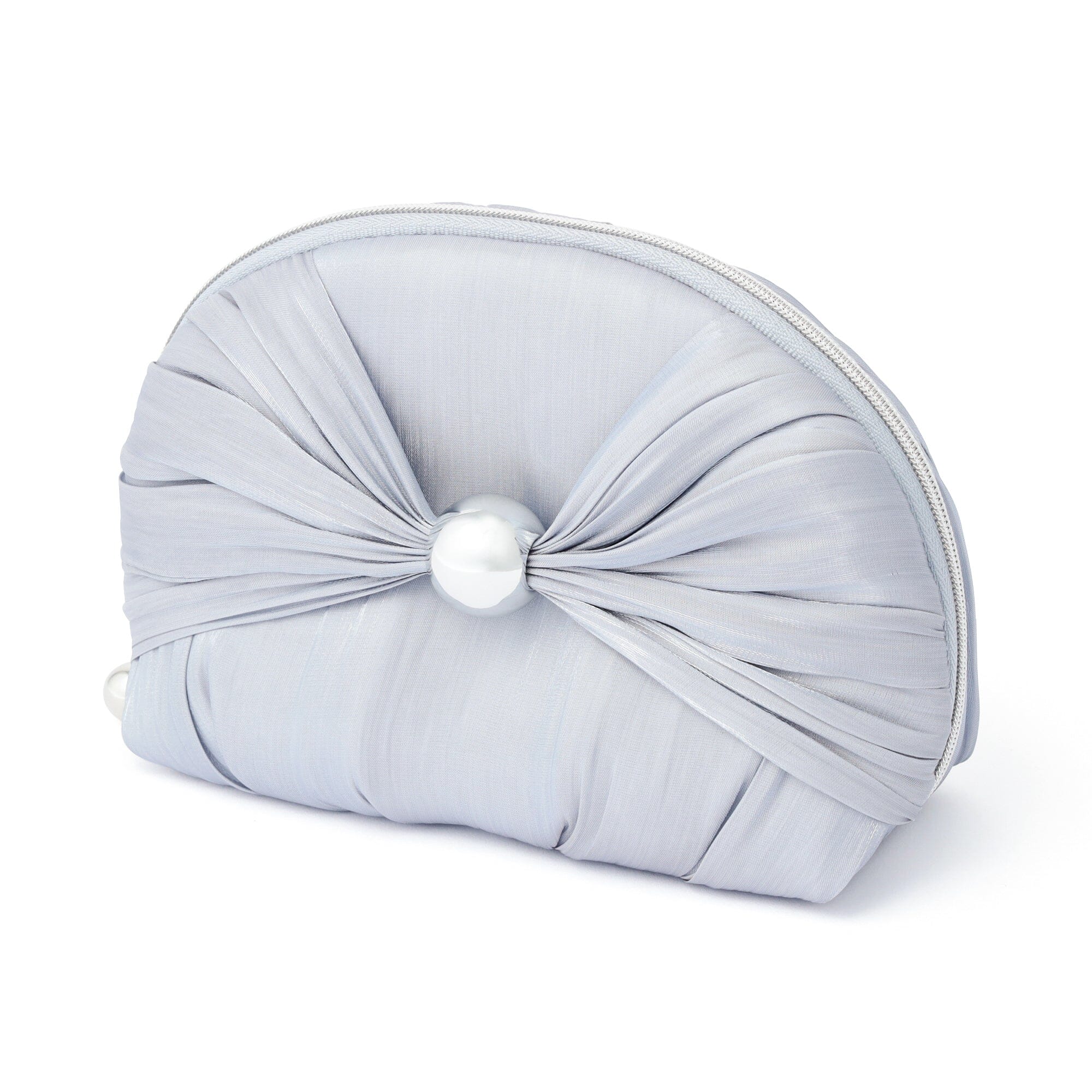 Chiffon Ribbon Pouch S Light Blue