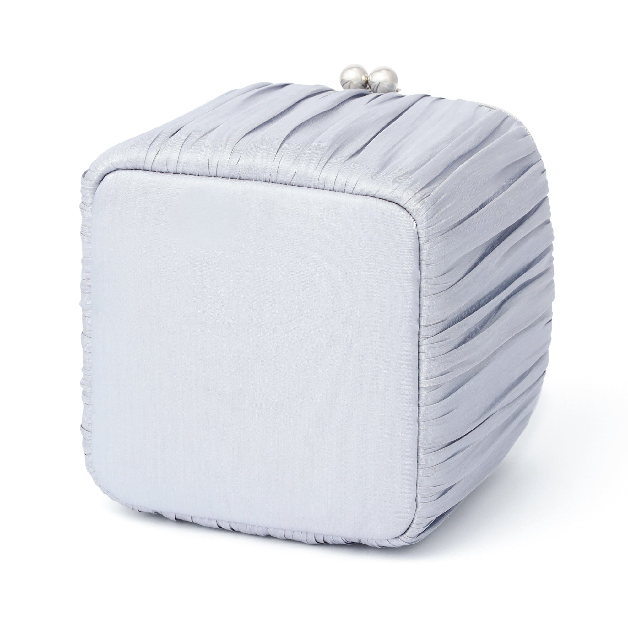 Chiffon Ribbon Vanity Pouch M Light Blue
