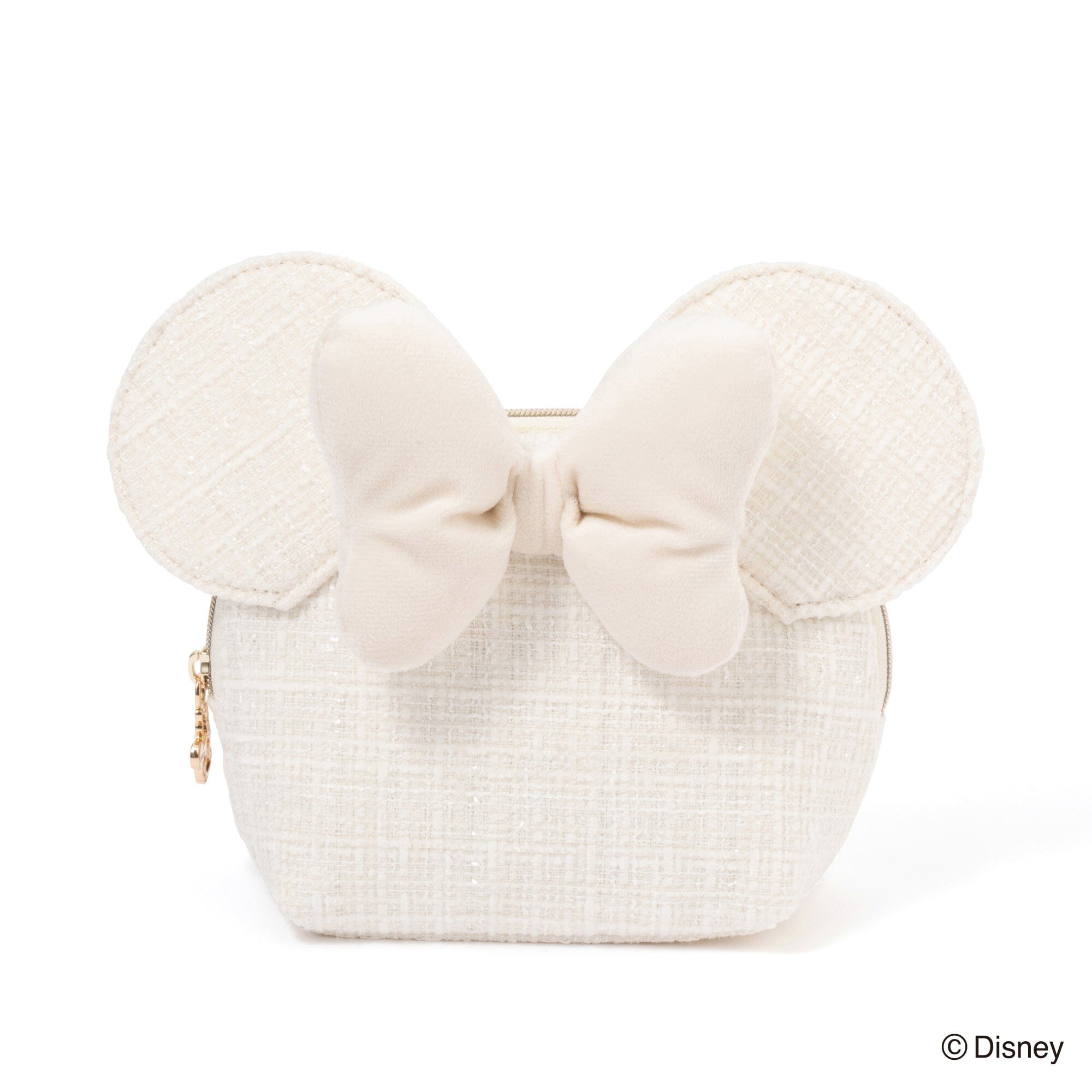 Disney Minnie Face Pouch Ivory