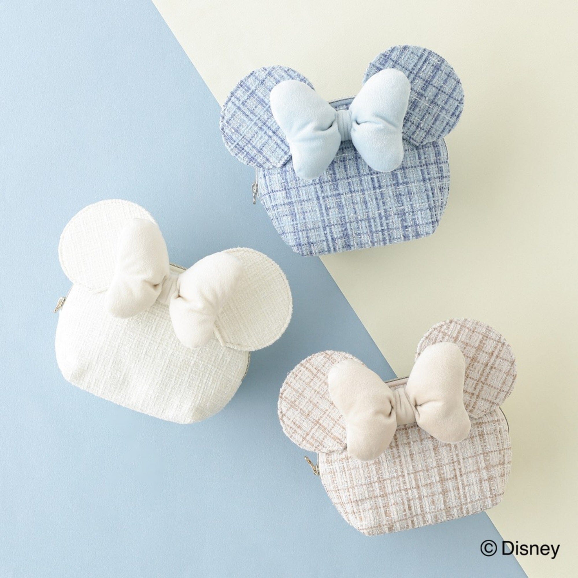 Disney Minnie Face Pouch Ivory