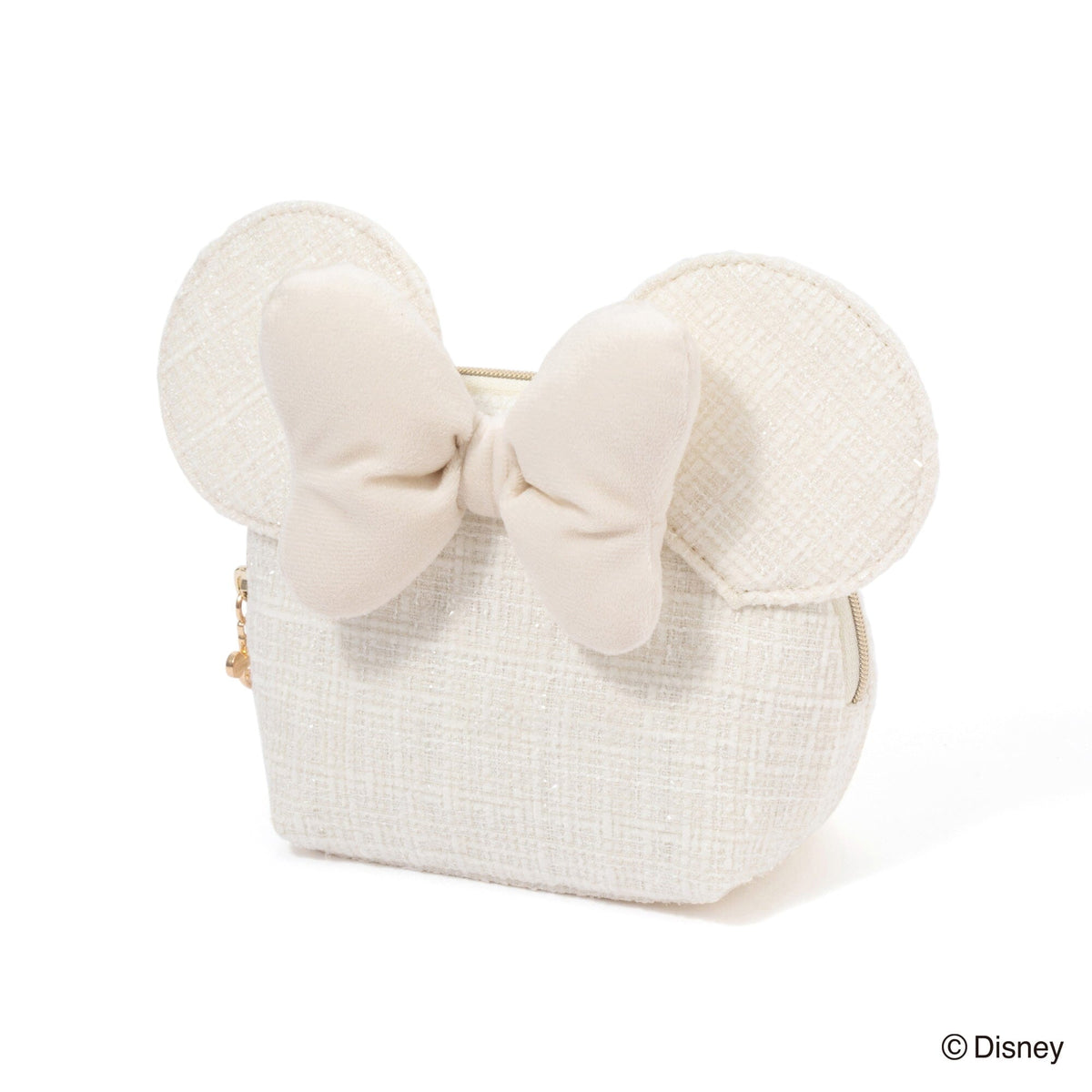 Disney Minnie Face Pouch Ivory