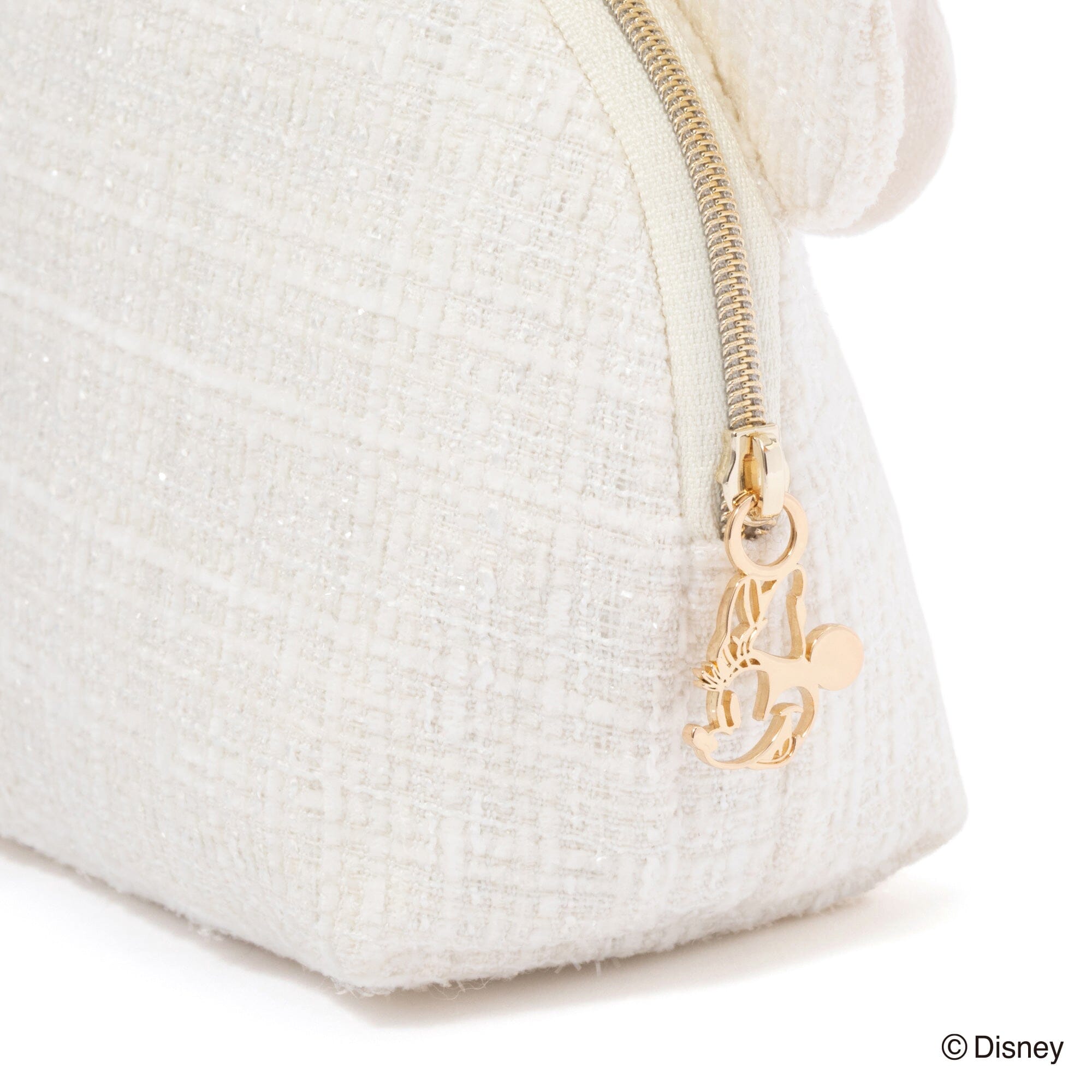Disney Minnie Face Pouch Ivory