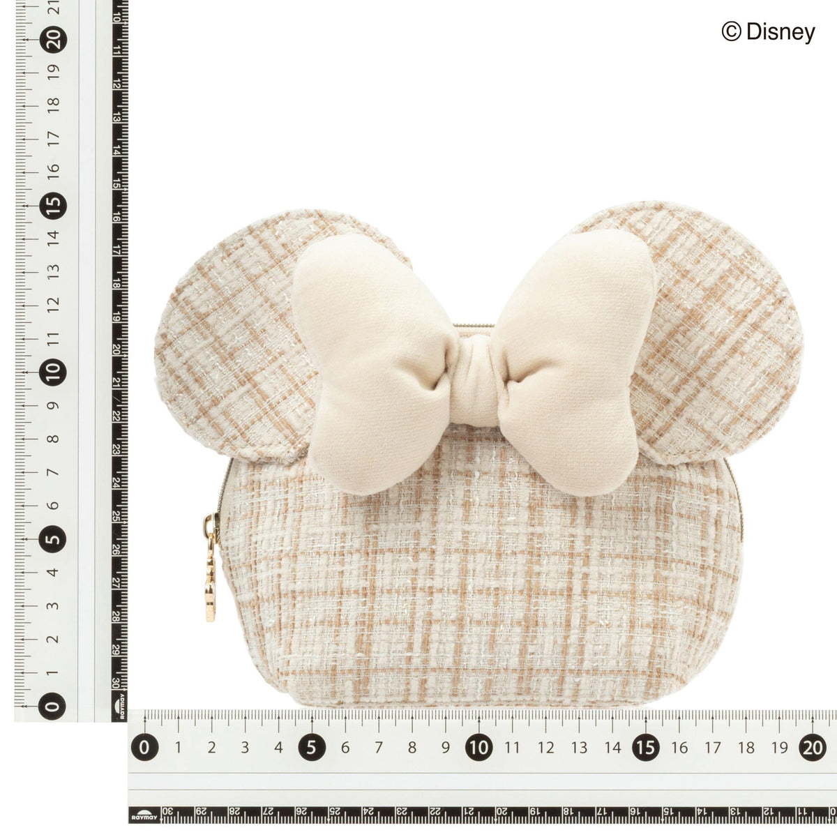 Disney Minnie Face Pouch Beige