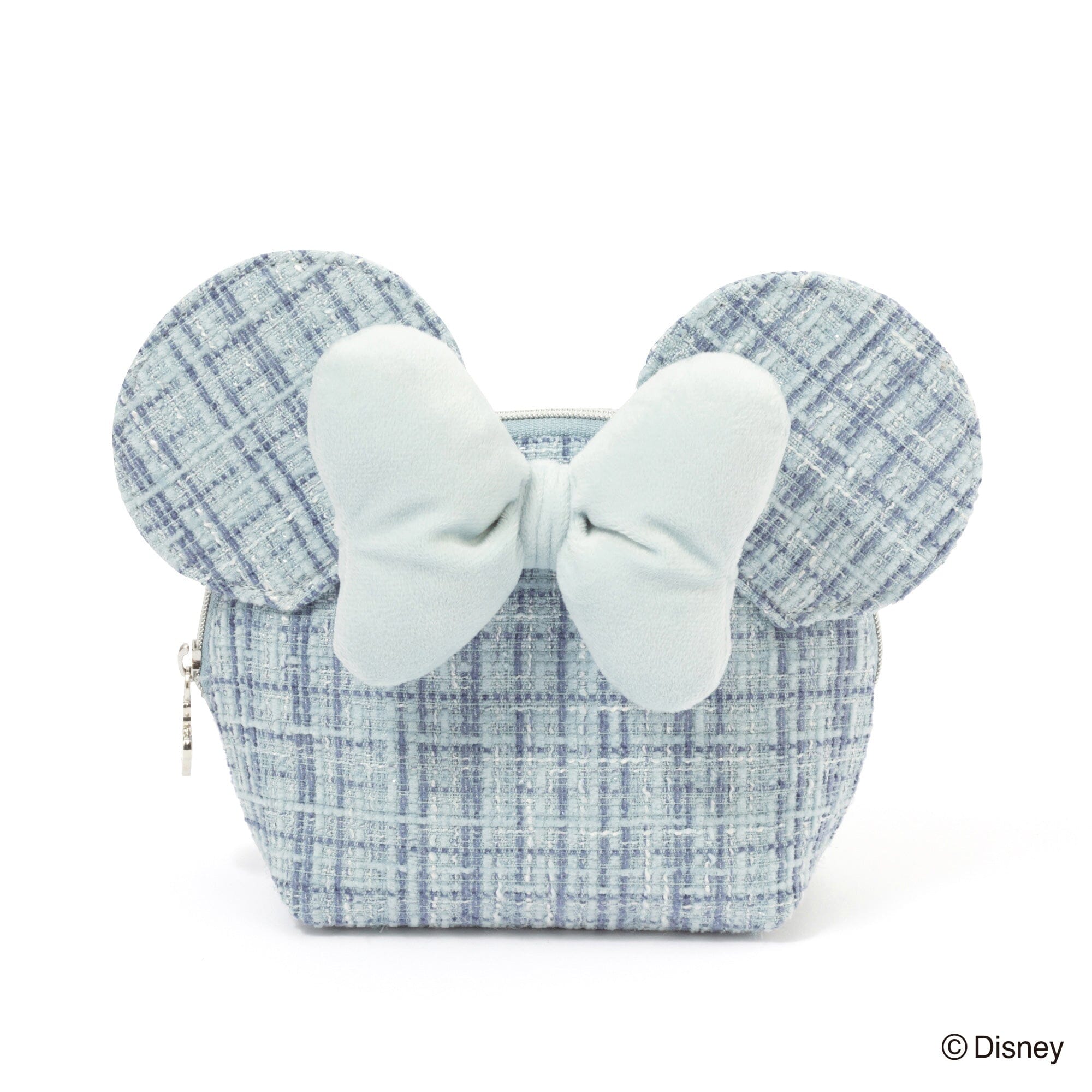 Disney Minnie Face Pouch Light Blue