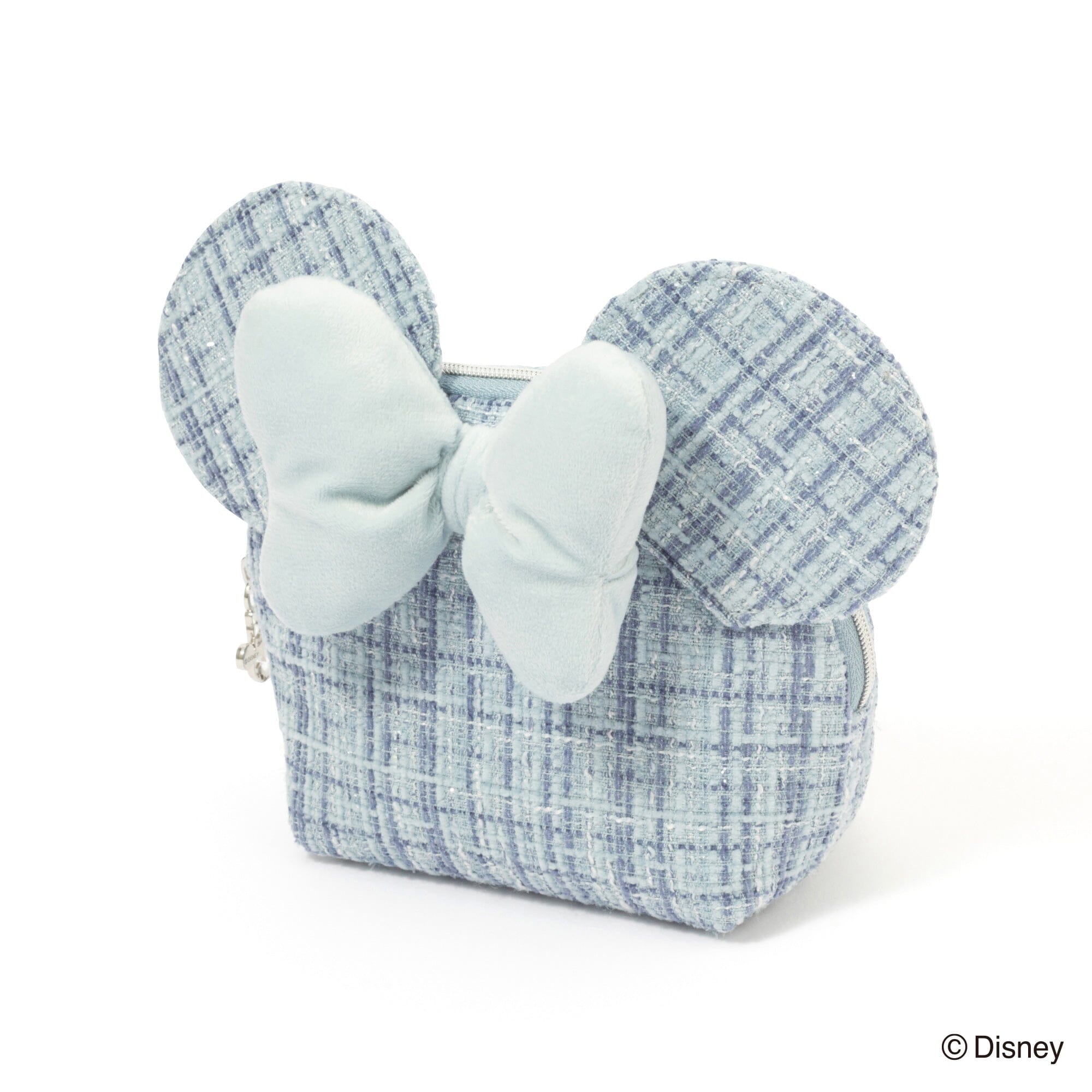 Disney Minnie Face Pouch Light Blue