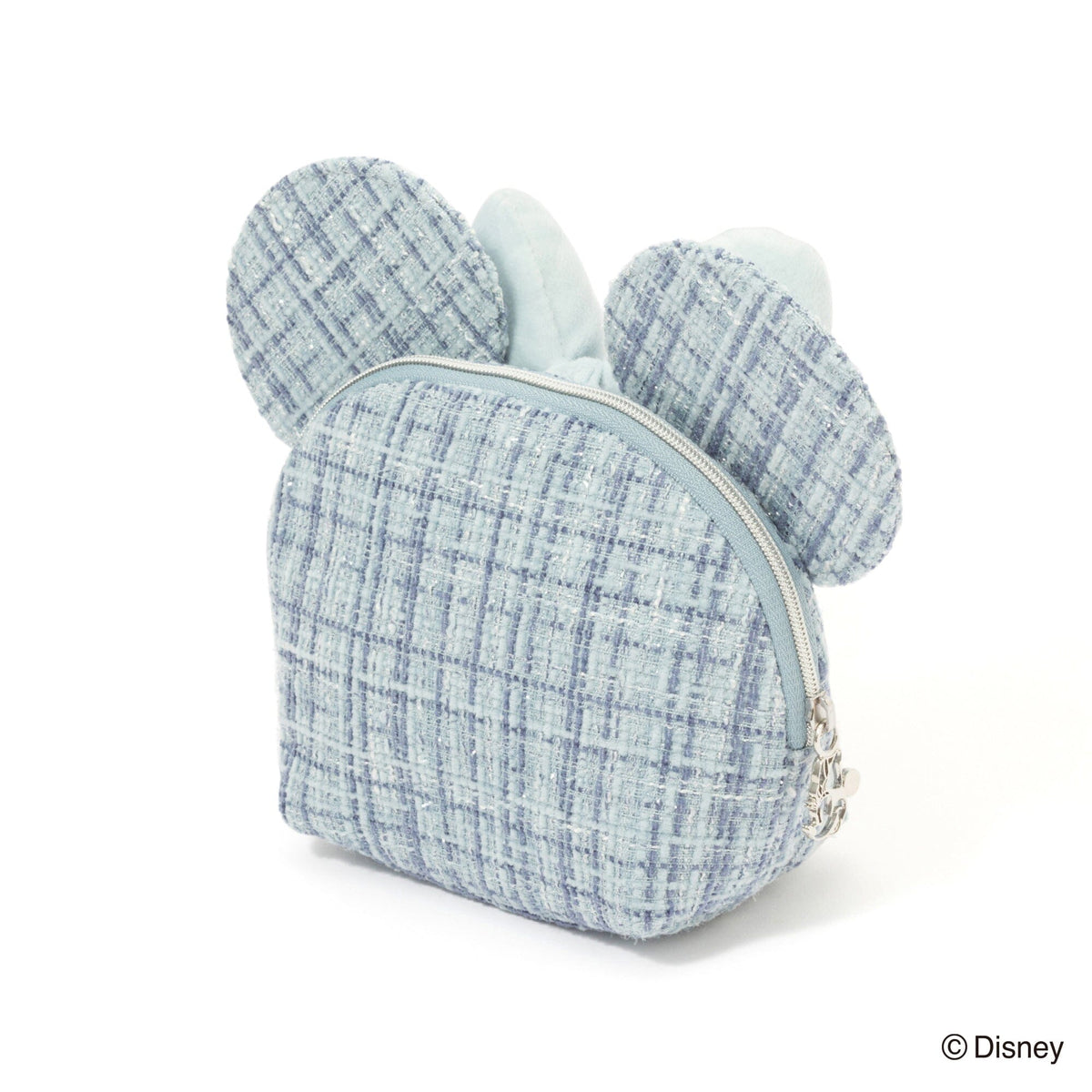 Disney Minnie Face Pouch Light Blue