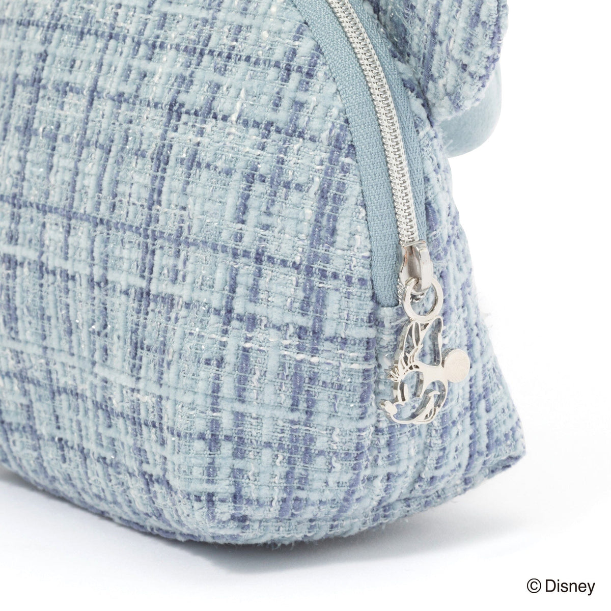 Disney Minnie Face Pouch Light Blue
