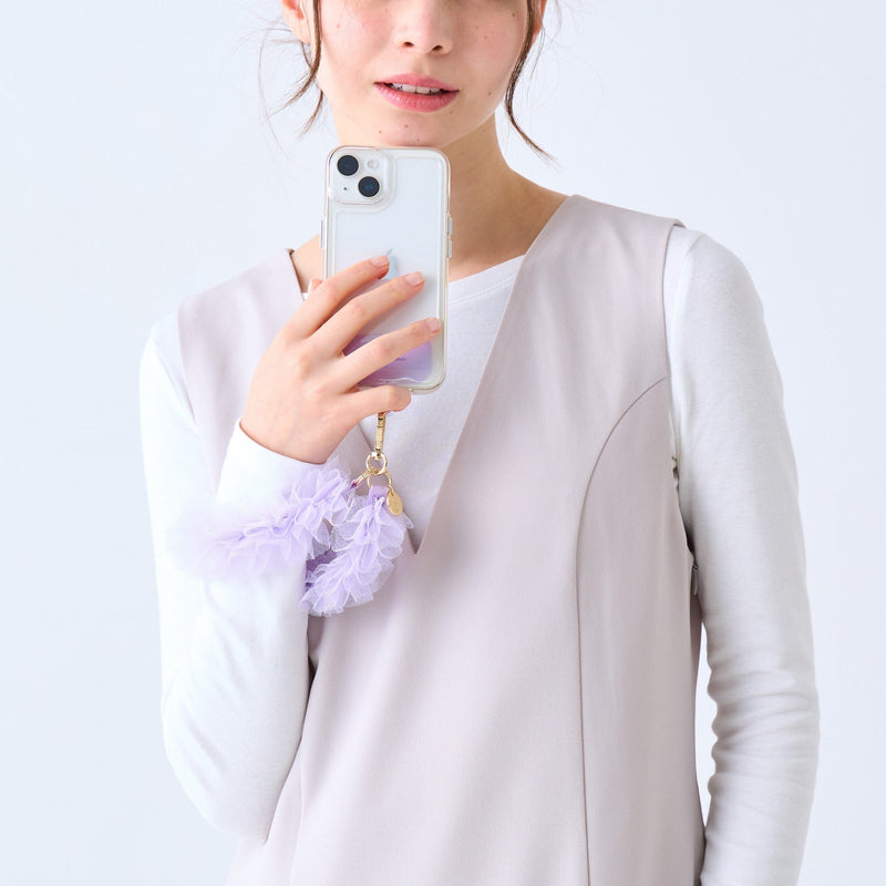 Smartphone Hand Strap Tulle Purple