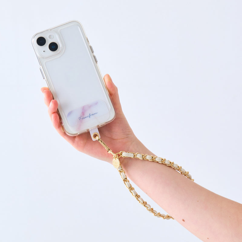 Smartphone Hand Strap Chain White