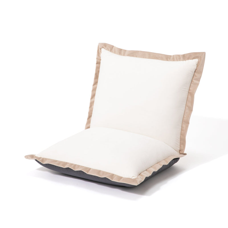 Bicolore Floor Chair S White x Beige