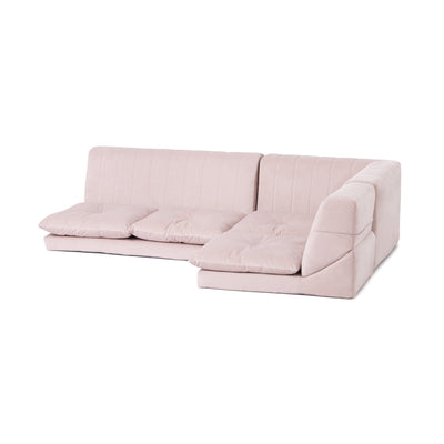 Famille Low Sofa Plus 2S W1000×D750×H390 Pink