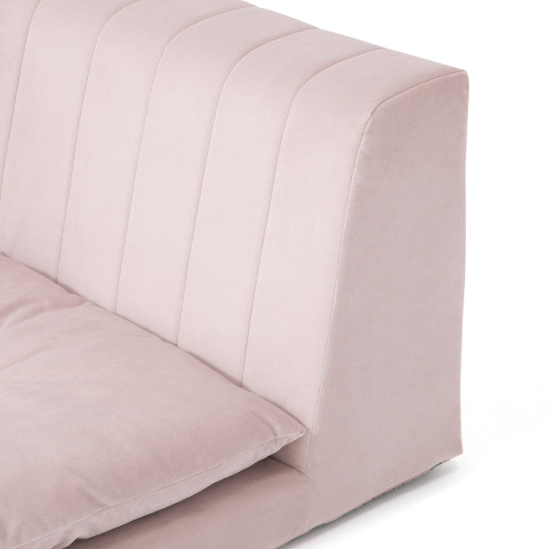 Famille Low Sofa Plus Corner W750×D750×H460mm Pink