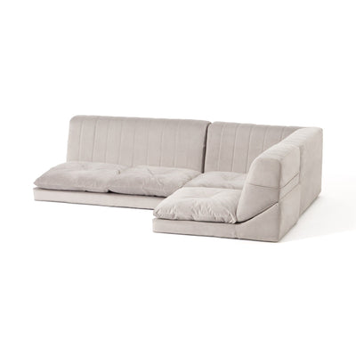 Famille Low Sofa Plus 2S W1000×D750×H390 Grey