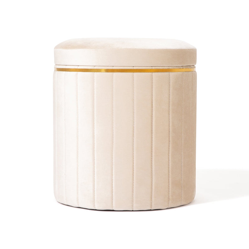 Maquia Stool Ivory (W380×D380×H430)