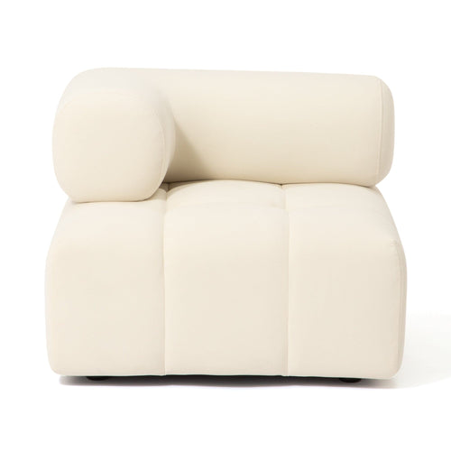 Puffy Sofa Arm R White W795×D795×H630