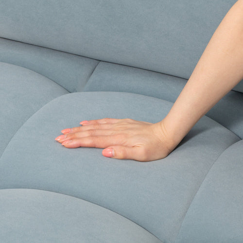 Puffy Sofa Arm R Blue W795×D795×H630