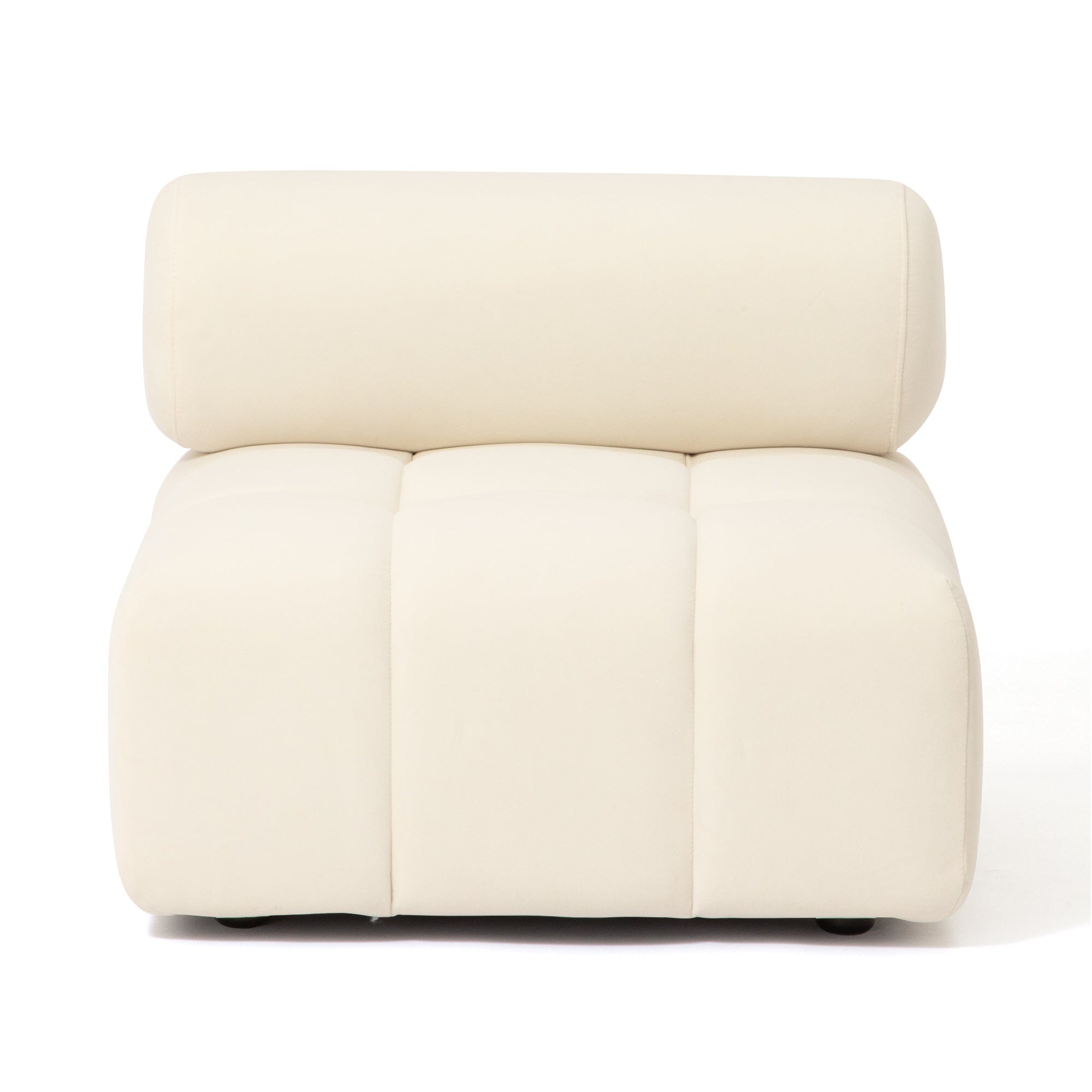 Puffy Sofa Armless White W795×D795×H630