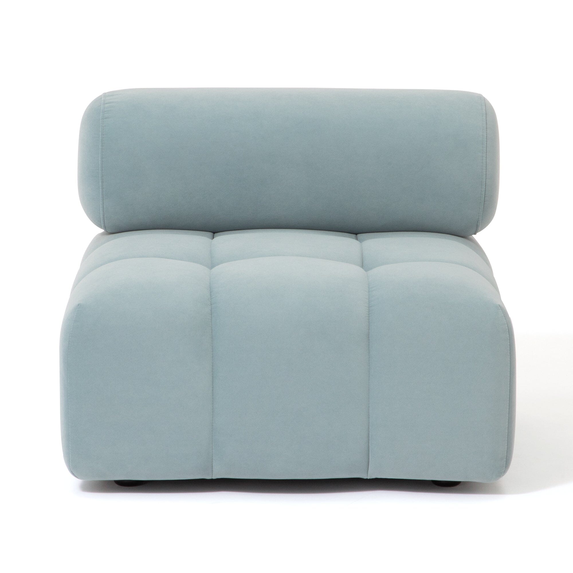 Puffy Sofa Armless Blue W795×D795×H630