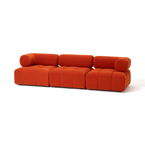 Puffy Sofa Armless Orange W795×D795×H630