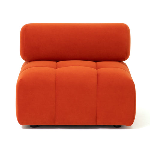 Puffy Sofa Armless Orange W795×D795×H630