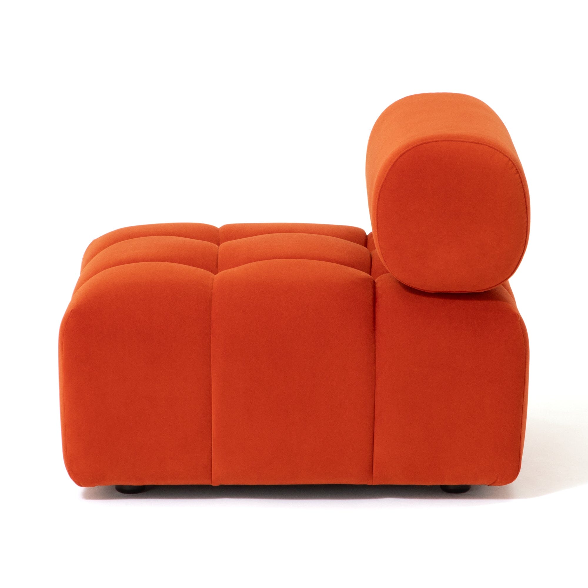 Puffy Sofa Armless Orange W795×D795×H630
