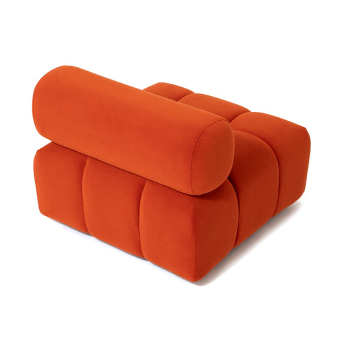 Puffy Sofa Armless Orange W795×D795×H630