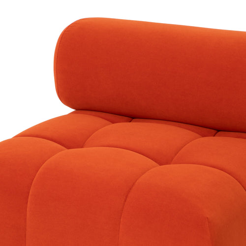 Puffy Sofa Armless Orange W795×D795×H630