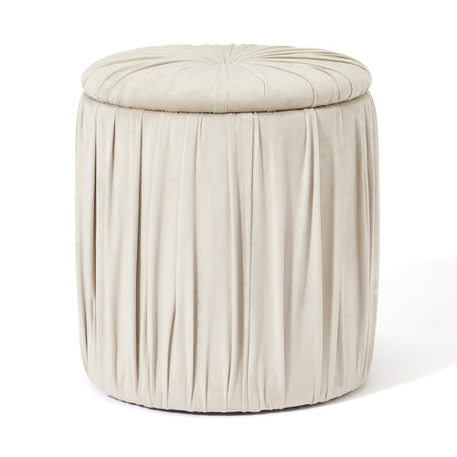 Plisse Stool Gray X Beige