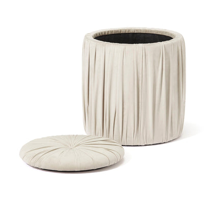 Plisse Stool Gray X Beige