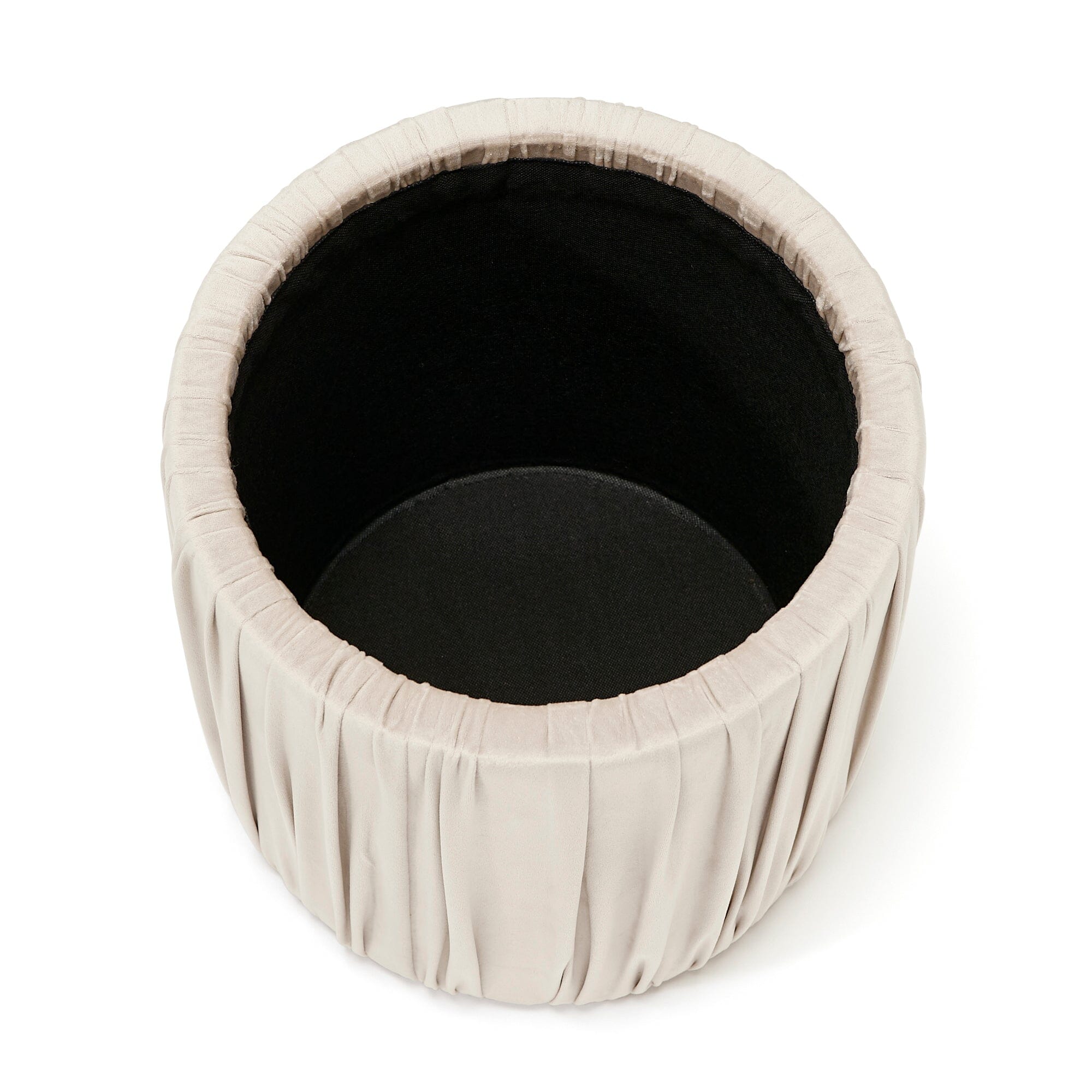 PLISSE 凳 灰色 X 米色